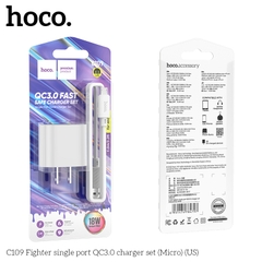 Bộ sạc nhanh 18w HOCO C109 (cáp usb ra micro samsung) QC3.0 chính hãng [BH 1 năm]