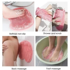 Tấm thảm Gai silicon massage lưng, chà lưng, chà chân phòng tắm hít dán tường tiện lợi