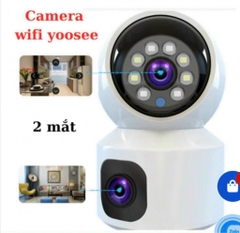 Camera IP Wifi Yoosee 2304 2 mắt (hộp xanh dương) 8.0MPX 1080P siêu nét (hiện 2 màn hình 2 mắt cùng lúc) ban đêm có màu chính hãng [BH 6 tháng]