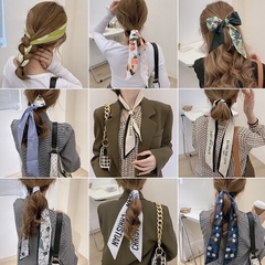 Khăn lụa Satin buộc tóc, quấn túi, quàng cổ turban đa năng nhiều hoạ tiết thời trang / pktn sale
