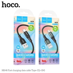 Cáp truyền dữ liệu sạc nhanh Hoco HK48 cổng Type-C chính hãng [BH 1 NĂM]