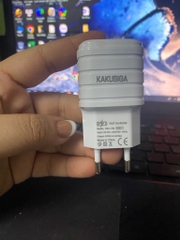 Cóc sạc 2.4A Kaku KSC-726 1 cổng USB EU Chân tròn chính hãng bn84 [BH: 1 Tháng] / pktn sale