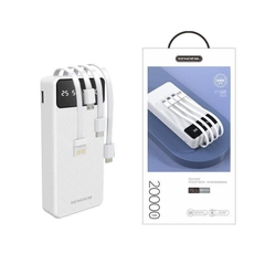 Pin sạc dự phòng Sendem P900, 20.000mAh có màn hình hiển thị % pin kèm 3 cáp liền thân chính hãng [BH:  tháng] 4l5a12
