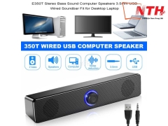 Loa bluetooth kiêm loa vi tính 2.0 Leerfei E-350T loa kiểu soundbar dài để bàn [BH 3 tháng]