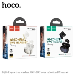 Tai nghe bluetooth giảm tiếng ồn HOCO EQ20 True Wireless V5.4 40mAh/400mAh ANC+ENC kiểu dáng airpods chính hãng [BH 1 NĂM]