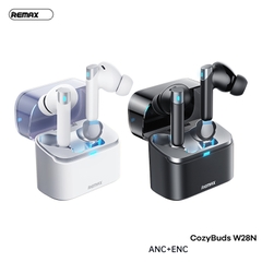 Tai nghe bluetooth REMAX Cozybuds W28N kiểu dáng Airpods True Wireless V5.4 30mAh/350mAh ANC+ENC chính hãng [BH: 1 Năm]