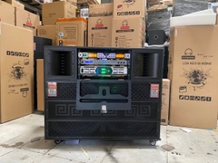 Loa kéo điện SoundBox SB-1547, 50 tấc đôi main 32 sò, vang ur10, bass 100-220, Trebl 750 bluetooth kèm 2 micro không dây Shure 6680 hát karaoke [BH 1 năm]