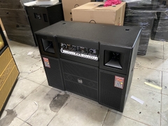 Loa kéo điện SoundBox SB-1600 2 bass 40 main liền vang 16 sò bluetooth kèm 2 micro không dây hát karaoke [BH 1 năm]