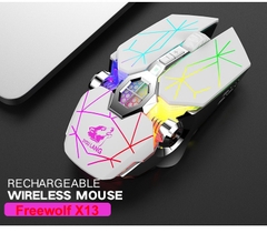 Chuột không dây Gaming Freewolf X13 sử dụng pin sạc có đèn led bluetooth 4.0 [BH: 12 Tháng]