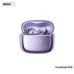 Tai nghe bluetooth REMAX Cozybuds W35 kiểu dáng Airpods True Wireless V5.4 30mAh/300mAh chính hãng [BH: 1 Năm]