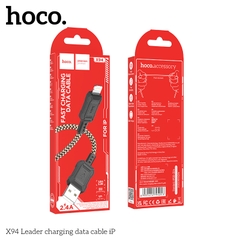 Cáp sạc truyền dữ liệu Hoco X94 cổng USB ra iPhone Lightning 2.4A dài 1M chính hãng [BH 1 NĂM]