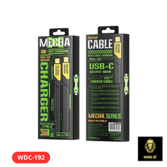 Cáp sạc nhanh 100w WEKOME WDC-192 (C-C) 2 đầu type c ra type-c chính hãng [BH 1 năm]