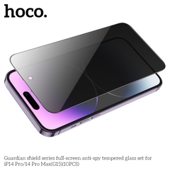 1 hộp 10 miếng kính cường lực chống nhìn trộm Hoco G15 full màn hình (TỪ IP X đến 15PROMAX)[BH: NONE]