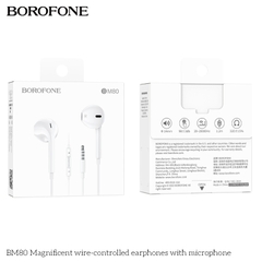 Tai nghe có dây 3.5 Borofone BM80 chính hãng [BH 1 NĂM]