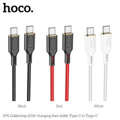 Cáp sạc truyền dữ liệu X95 (c-c) 60W Type-C to Type-C [BH 1 NĂM]
