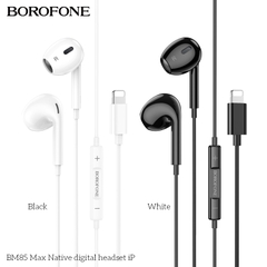 Tai nghe có dây lightning Borofone BM85 Max chui iPhone dài 1m2 chính hãng [BH 1 NĂM]