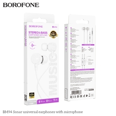 Tai nghe có dây 3.5 BOROFONE BM94 có microphone jack 3.5mm chính hãng [ BH 1 NĂM]