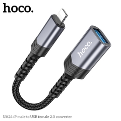 Jack chuyển đổi HOCO UA24 iPhone Lightning ra USB OTG chính hãng [BH 1 năm]
