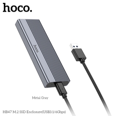 Vỏ ổ cứng SSD HOCO HB47 M.2 (USB3.1/6Gbps) chính hãng