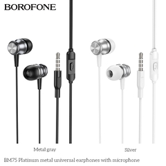 Tai nghe có dây 3.5 Borofone BM75 chính hãng [BH 1 NĂM]