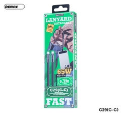 Cáp ngắn sạc nhanh 65W REMAX C29 (c-c) Type C ra Type C dài 0.3M chính hãng [BH: 1 NĂM]