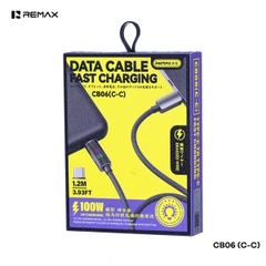 Cáp sạc nhanh REMAX CB06 [C-C] Cáp Type C ra Type C 100W dài 1m2 chính hãng