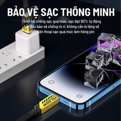 Cáp sạc nhanh 20w WEKOME WDC-191 (C-L) type c ra iphone lightning chính hãng [BH 1 năm]