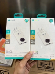 Pin sạc nhanh 66W Dvip Dv-G16 10.000mAh có màn hình hiển thị % pin kèm 2 cáp [BH: 6 Tháng]