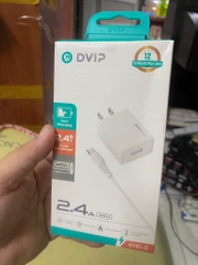 Bộ sạc nhanh 2.4A Dvip Type C KY01-C ( Cóc 1 cổng usb, Cáp usb ra Type c, a-c) [BH: 6 Tháng]