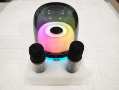 Loa bluetooth karaoke COMENCN CN-616 kèm 2 micro không dây hát karaoke có đèn led [BH 6 tháng]