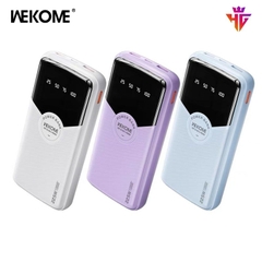 Pin sạc nhanh 22.5w Wekome WP-43 10.000mAh dự phòng có màn hình hiển thị % pin [BH: 1 năm]