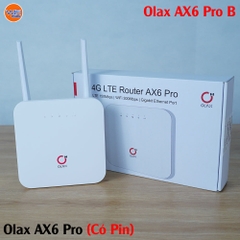 Phát wifi có anten Olax AX6 PROB  Tốc Độ 150Mbps, Cắm Điện Trực Tiếp + Pin 4000mAh, Wifi 300Mbps[BH: 6 THÁNG] 4l5a12