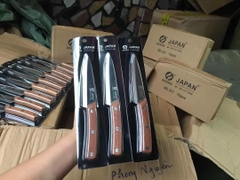 Dao làm bếp / gọt trái cây hoa quả cán gỗ Asakh Nhật 917 Japan
