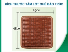 Tấm đệm Trúc lót ghế ngồi xe hơi, ghế văn phòng thoáng khí
