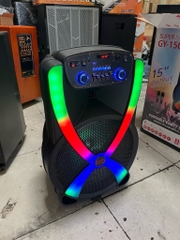 Loa kéo 4 tấc GY-1508 bluetooth karaoke 2 micro không dây siêu hay [BH 1 năm]