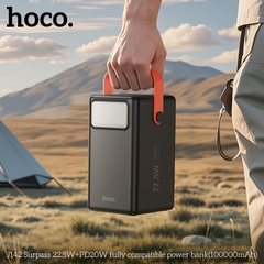 Pin sạc nhanh 22.5w HOCO J142 100.000mAh dự phòng có màn hình LED kiêm đèn pin phát sáng chính hãng [BH 1 Năm]