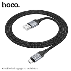 Cáp sạc nhanh Hoco x102 usb ra samsung micro 2.4A chính hãng [BH 1 năm]