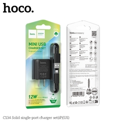 Bộ sạc 12w HOCO C134 cáp USB ra iPhone Lighting chính hãng [BH 1 Năm]