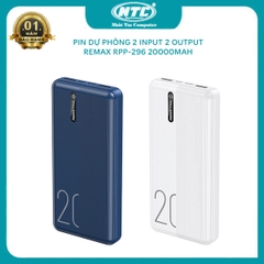 Pin sạc dự phòng Remax Rpp-296 20.000mAh  Cty [BH 6 tháng]