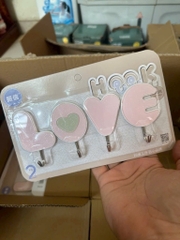 Vỉ 4 móc dán tường chữ Love decor, cute [BH: None] 1l1d9