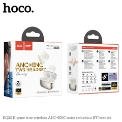Tai nghe bluetooth giảm tiếng ồn HOCO EQ20 True Wireless V5.4 40mAh/400mAh ANC+ENC kiểu dáng airpods chính hãng [BH 1 NĂM]