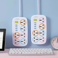Ổ điện 6 cổng 3 chấu+ 4 cổng usb OC80 / J06U tương thích đa số chân cắm trên thị trường [BH: 1 TUẦN]