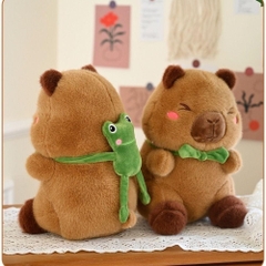 Thú nhồi bông- Capybara Ếch Bowtie size 40cm cho bé [BH: NONE] 1l1d8