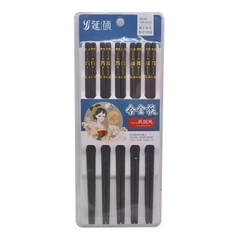 Set 10 đôi đũa vân vàng kháng khuẩn, chịu nhiệt cap cấp [BH: None]