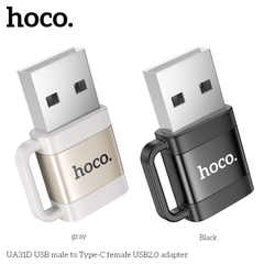 Jack chuyển đổi USB sang Type-C USB 2.0 Hoco UA31D chính hãng [BH: 1 NĂM]