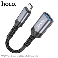 Jack chuyển đổi HOCO UA24 Type-C ra USB OTG chính hãng [BH 1 năm]