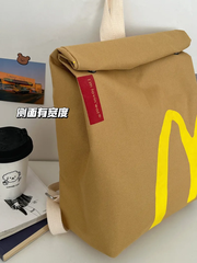Balo túi xách, túi đeo Mcdonalds chữ M cho bé đi học, đi phượt phong cách Hàn Quốc / pktn sale