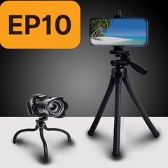 GIÁ ĐỠ ĐIỆN THOẠI 3 CHÂN FLEXIBLE TRIPOD EP-10 TRIPODS XOAY 360 ĐỘ KIỂU DÁNG BẠCH TUỘC