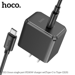 Bộ sạc nhanh HOCO CS15 PD30W Type-C ra Type-C (c-c) Chính Hãng [BH 1 NĂM]