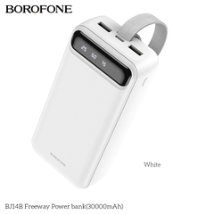 Pin sạc dự phòng Borofone BJ14B 30.000mAh có màn hình LED hiển thị % pin, kiêm đèn pin siêu sáng chính hãng [BH: 1 NĂM]